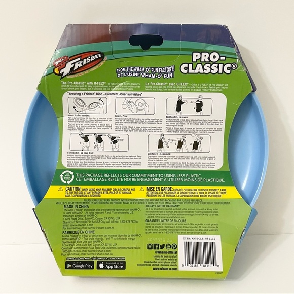 Wham-O Pro Classic Frisbee - Blue - Picture 11 of 13
